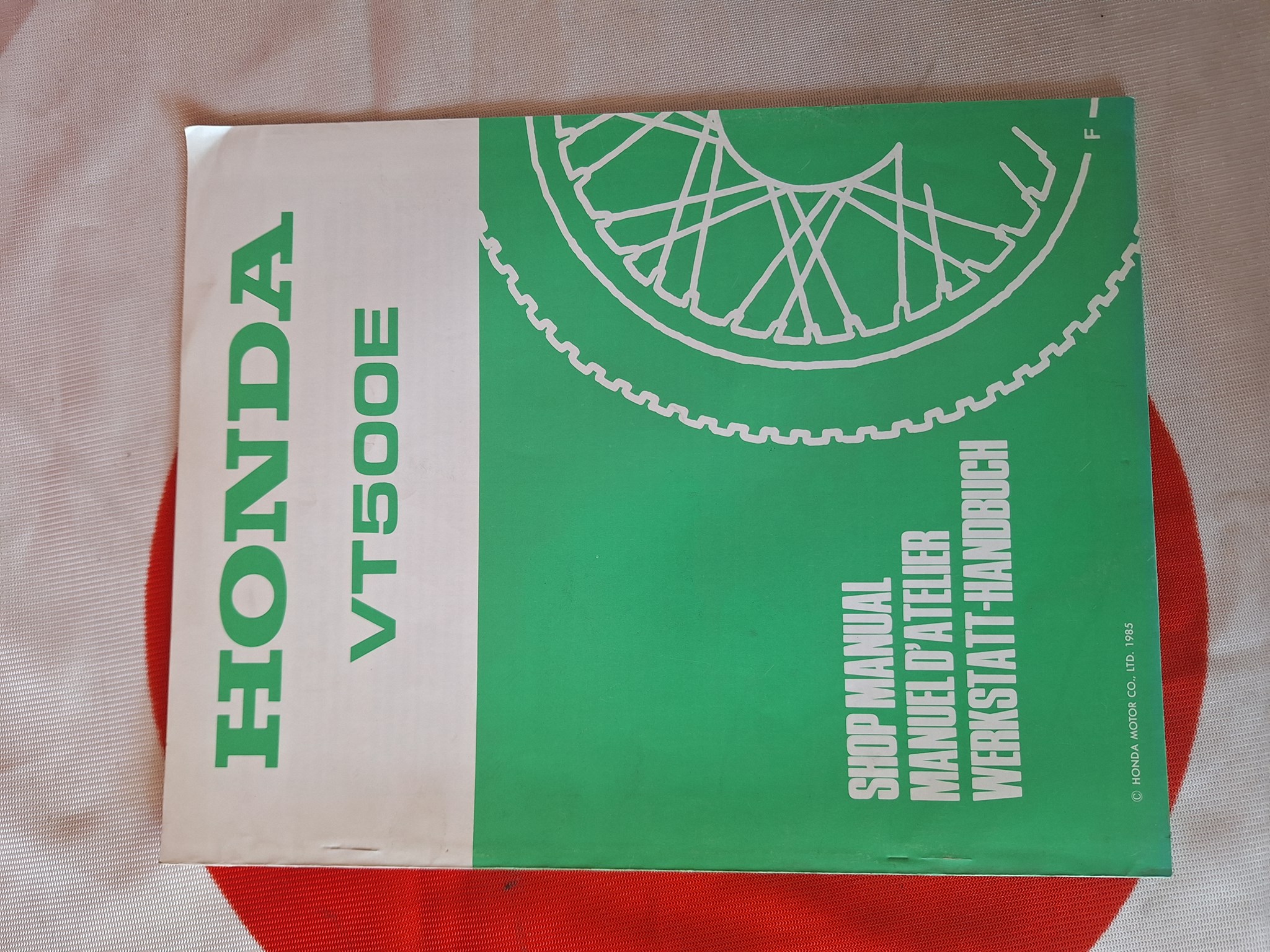 Picture of Werkstatthandbuch Nachtrag Honda  VT500E